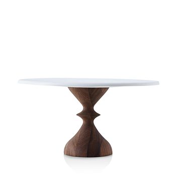 Notch Cake Stand - Walnut Base