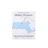 Massachusetts Holiday Ornament