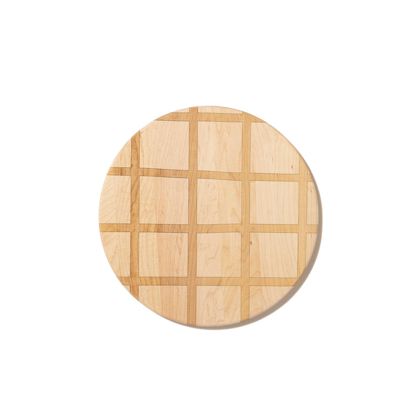 Walnut and Maple Grid Pattern Cutting Board