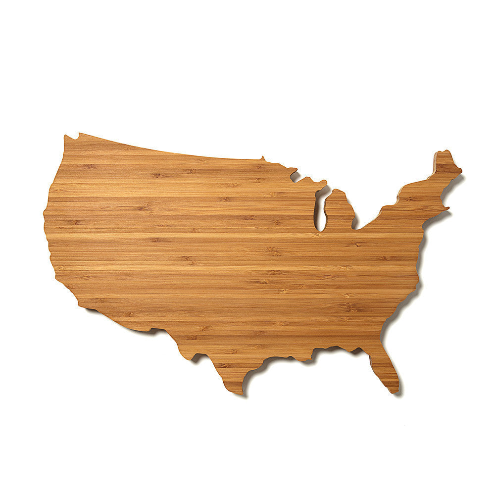 USA Shaped Cutting Board