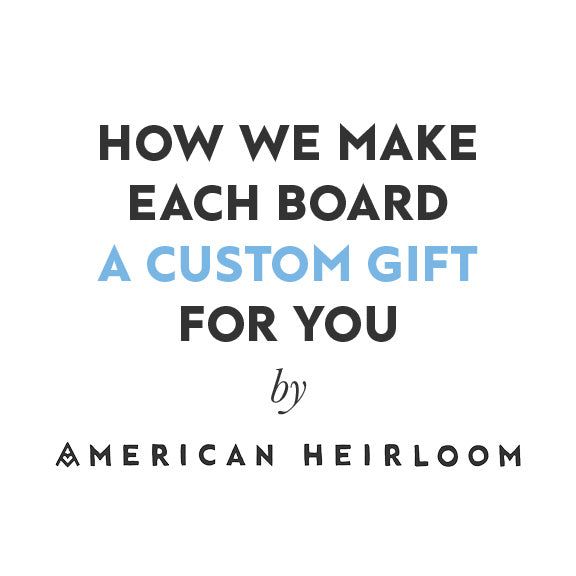 HOW WE PERSONALIZE OUR BOARDS