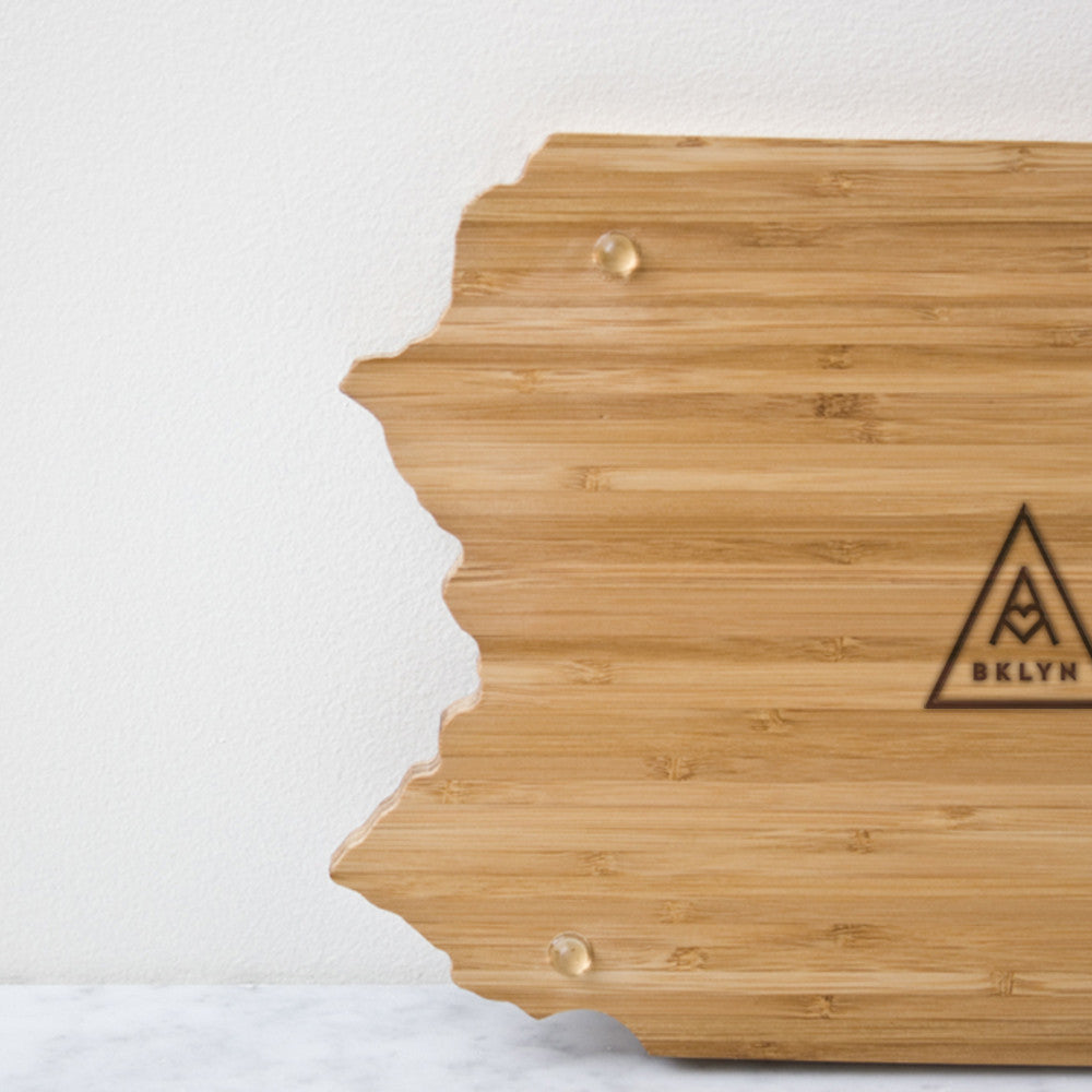 Ireland Shaped Bamboo Cutting Board AHeirloom
