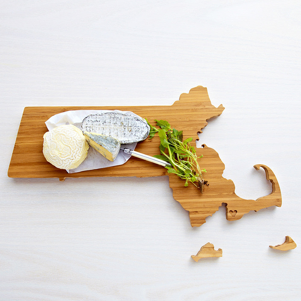 Massachusetts Shaped Cutting Board