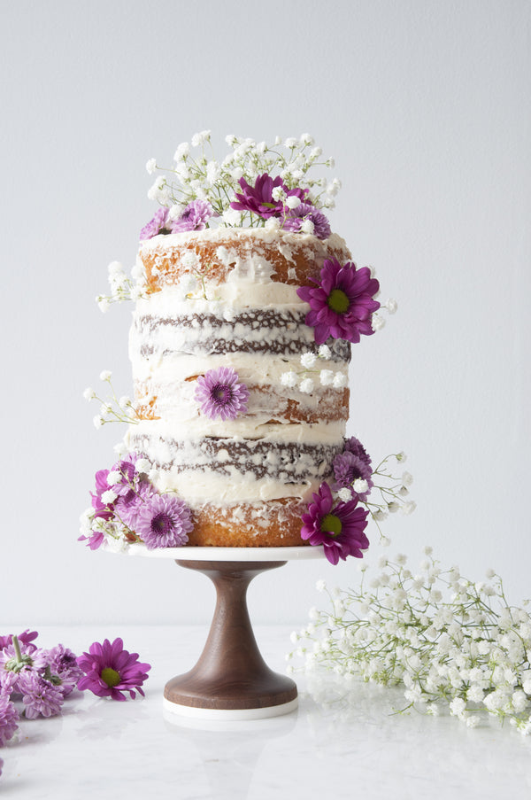 Baked From Scratch Cake Stand - Maple & Walnut Base