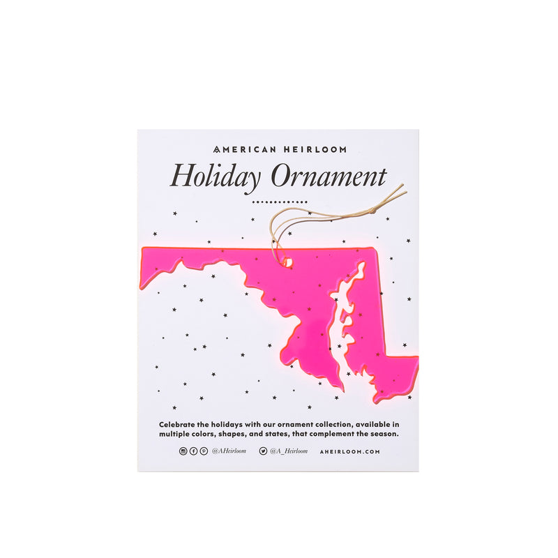 Maryland Holiday Ornament