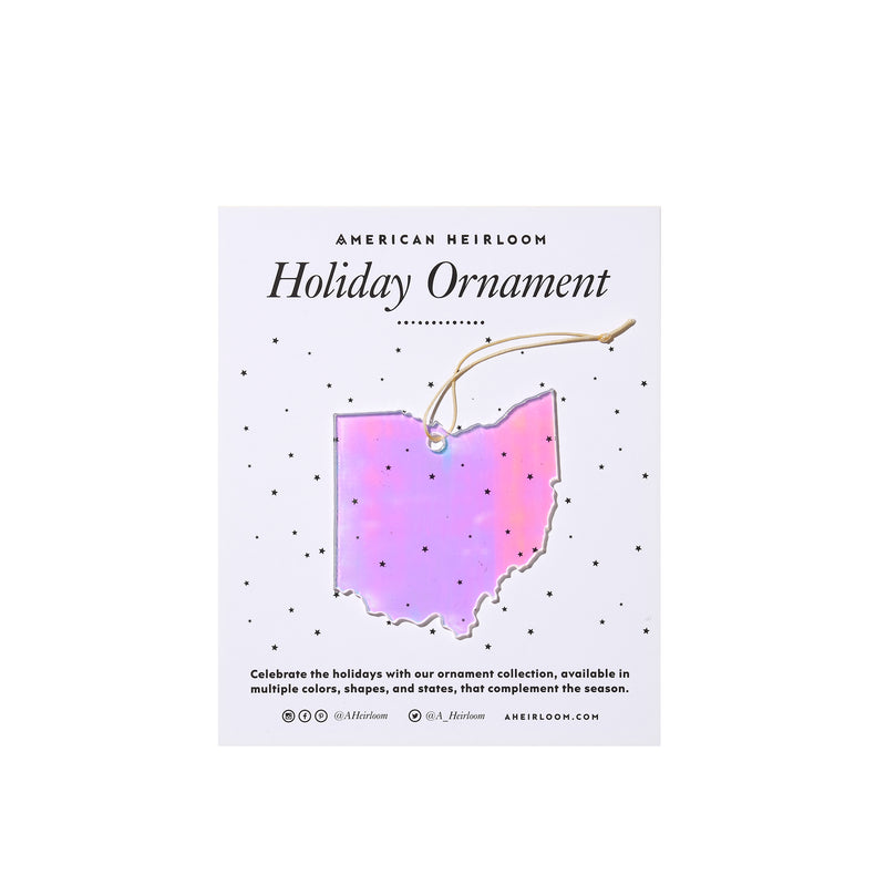Ohio Holiday Ornament