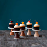 Mini Cake & Cupcake Stand - Maple 4" Base